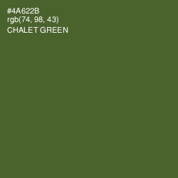 #4A622B - Chalet Green Color Image